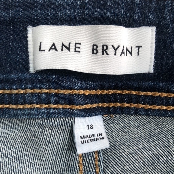 Lane Bryant High Rise Denim Jegging Flex Magic Waistband Distressed Size 18 - Picture 12 of 12